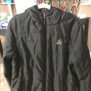 Warm winter jacket. Reebok. Reversible.